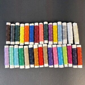 24 Pack Assorted Colors Polyester Sewing Thread Spool Lot
